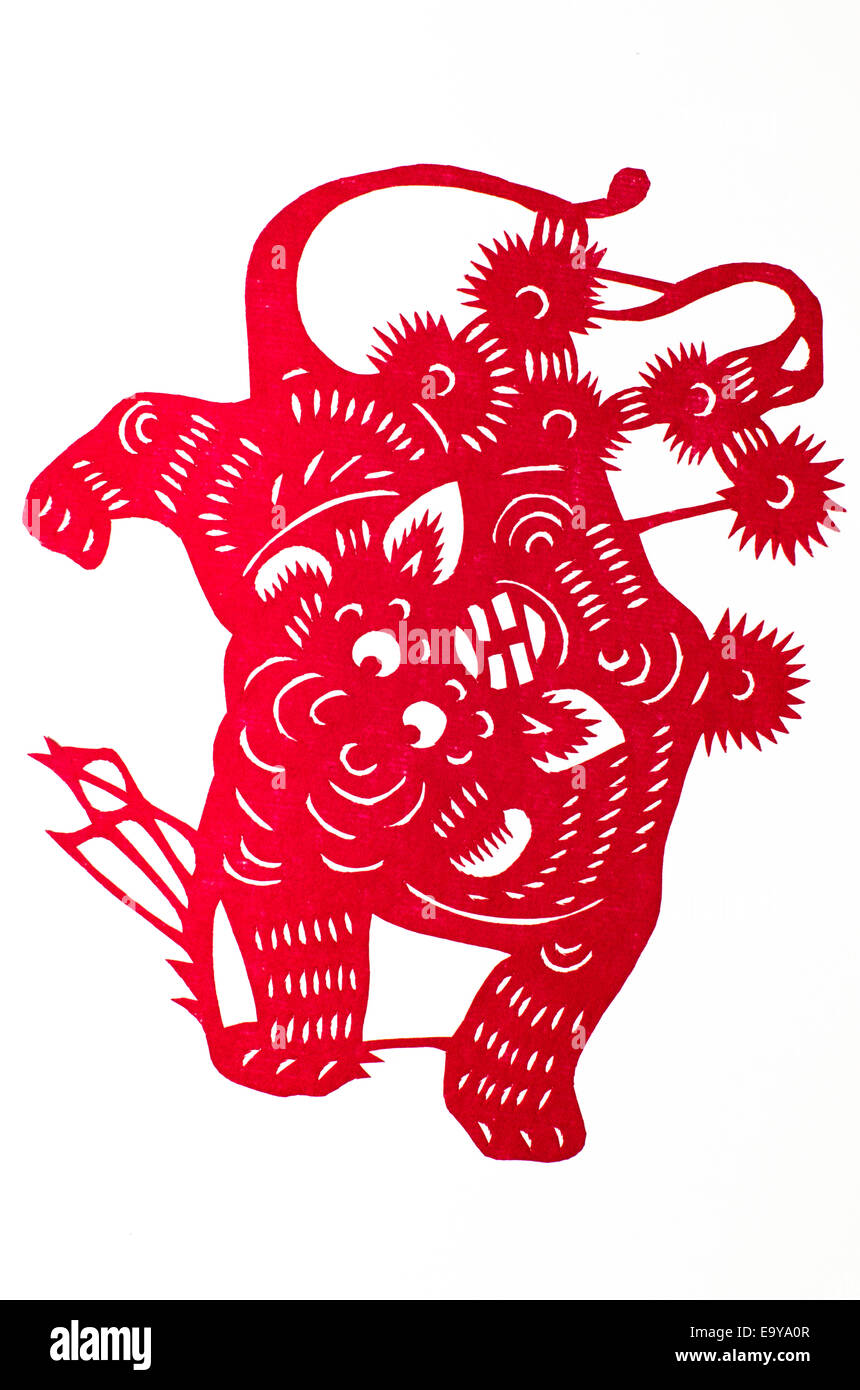 Zodiaco Cinese - Tiger Foto Stock