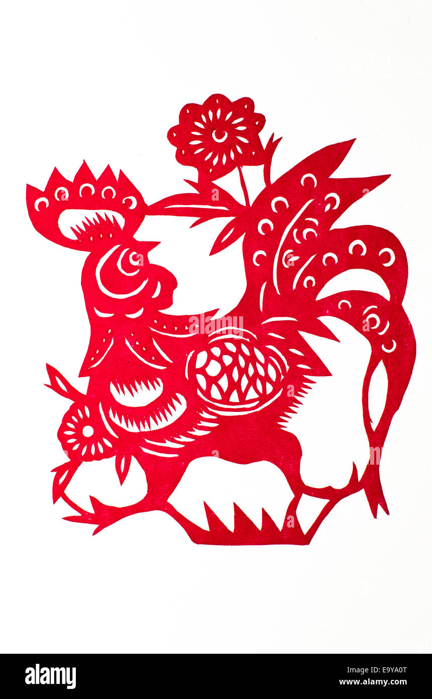Zodiaco Cinese - Rooster Foto Stock