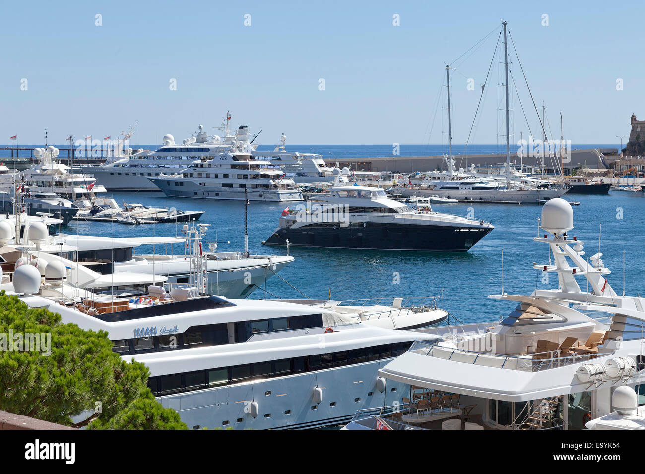 Porto, Principato di Monaco, Cote d'Azur Foto Stock