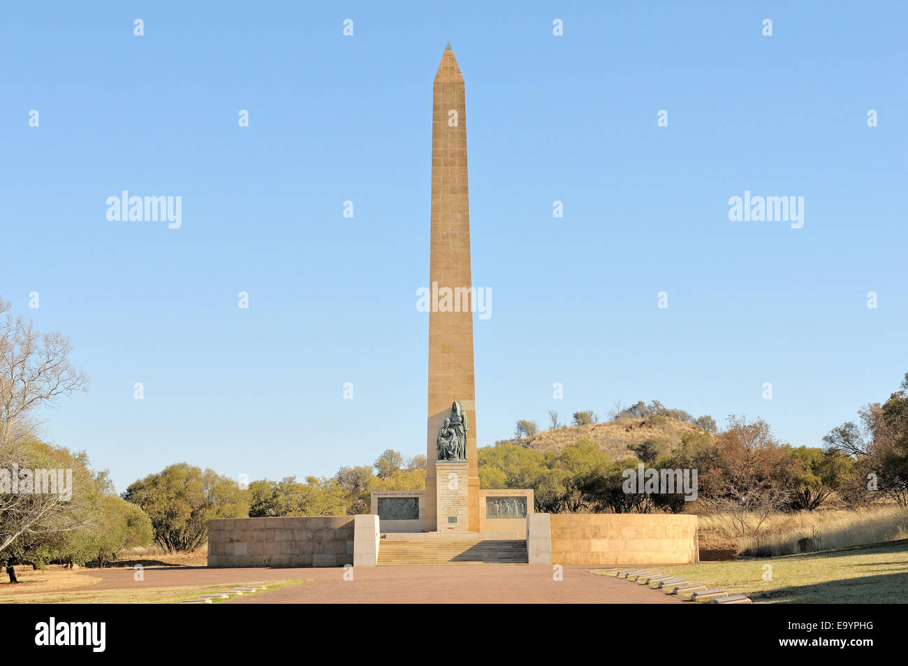 Le donne del Memoriale di Bloemfontein, Sud Africa, aperto nel 1913 Foto Stock