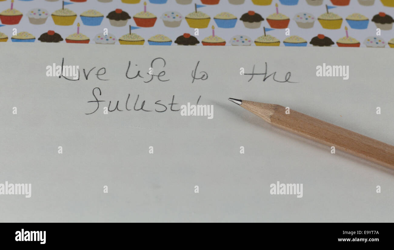 Vivere la vita al massimo Foto Stock