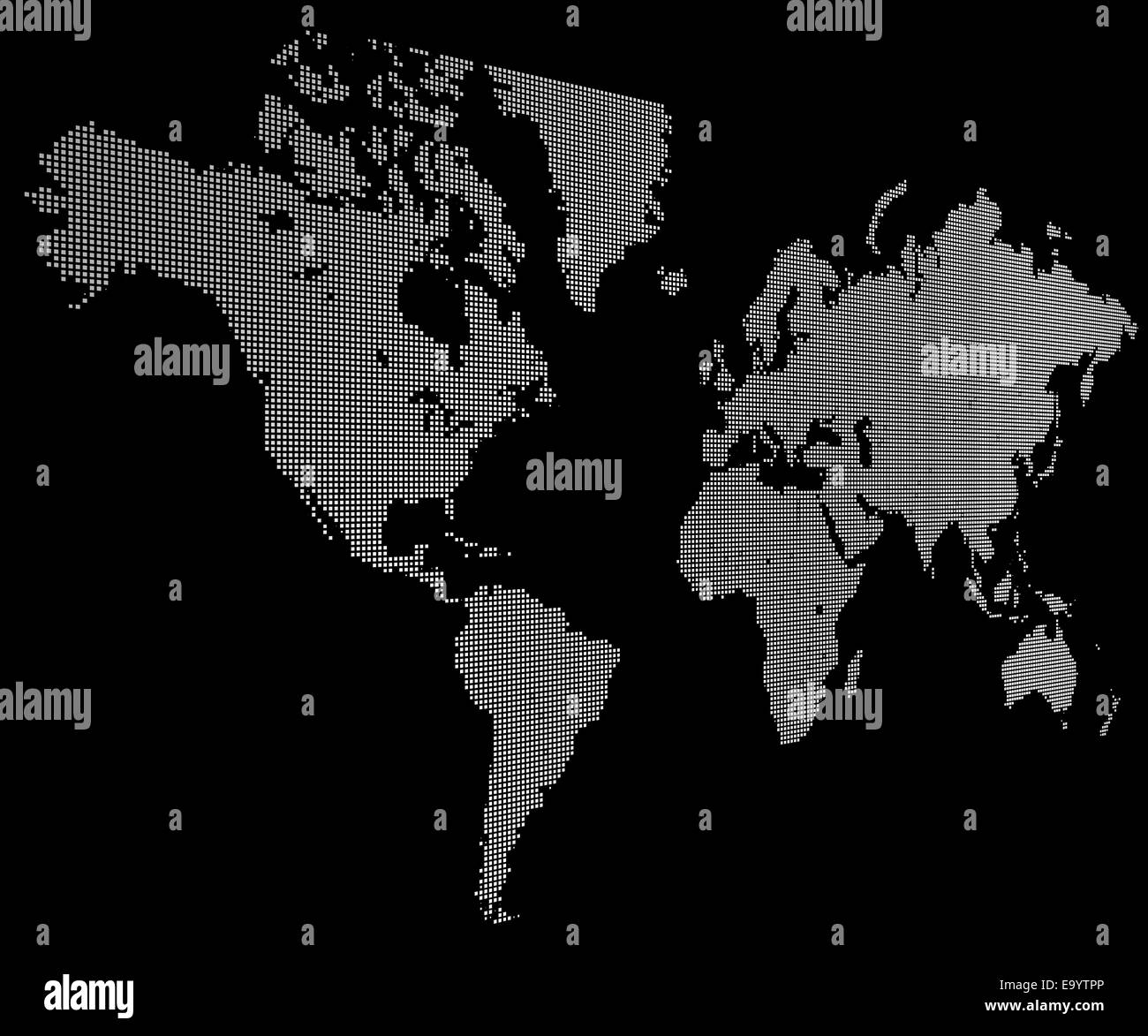 Digital World map con spazio di copia Foto Stock Digital World map con spazio di copia Foto Stock