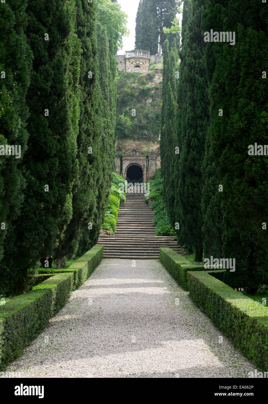 Il Rinascimento Giardini Giusti, Verona, Veneto, Italia Foto Stock