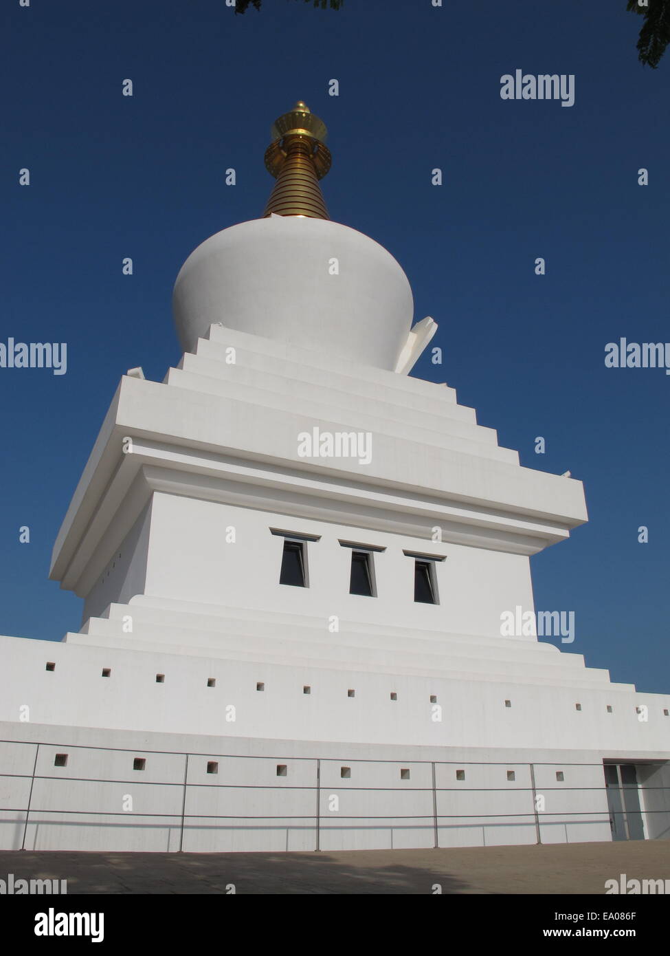 Stupa, tempio buddista, Benalmadena, Costa del Sol, Andalusia, Spagna Foto Stock