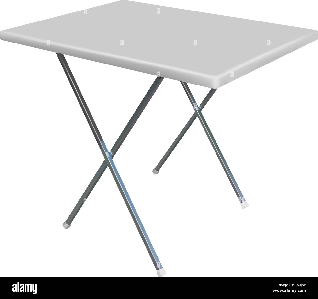 Vettore di plastica convertibile tabella su sfondo bianco Illustrazione Vettoriale