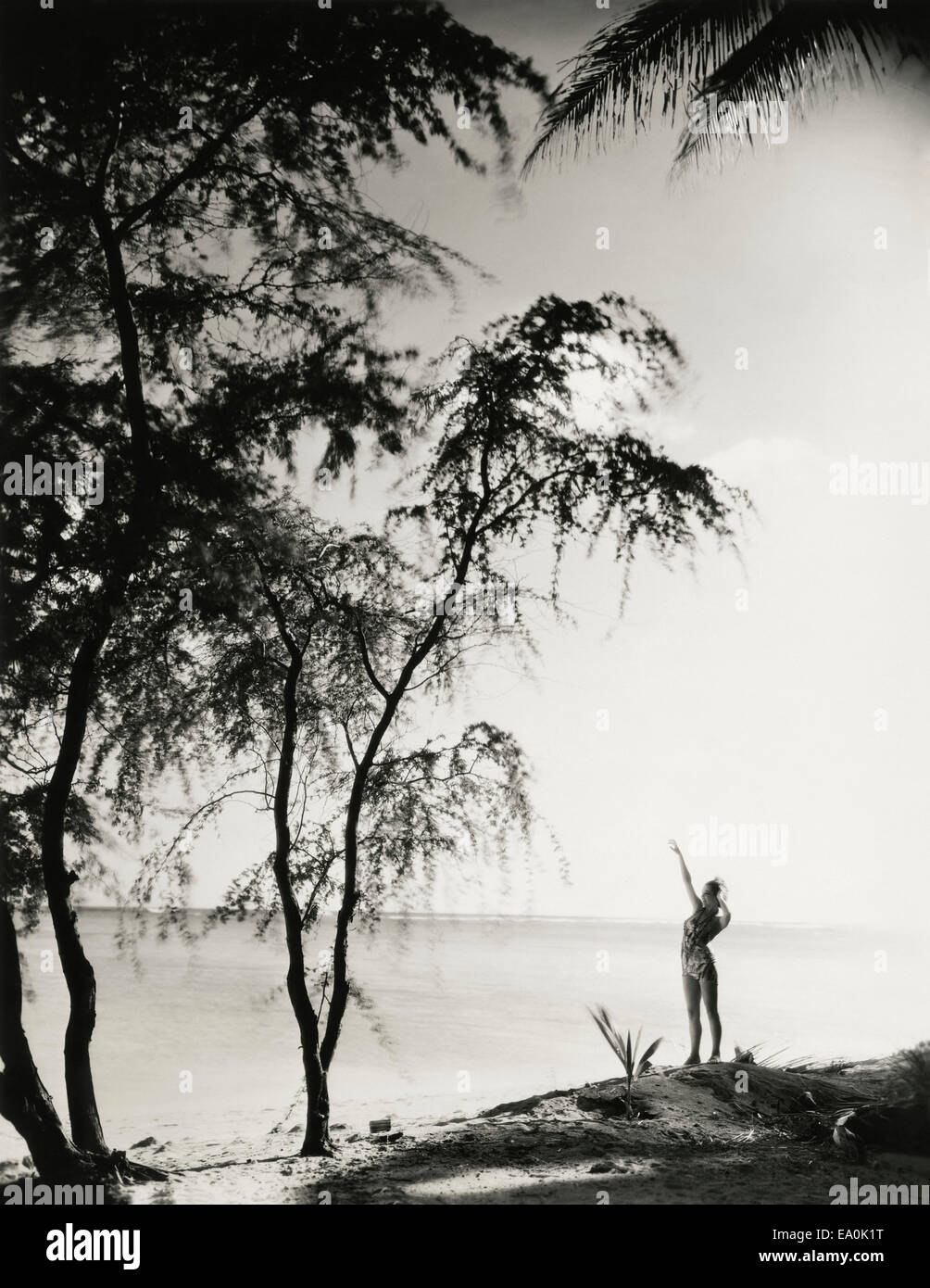 Godendo della vista Foto Stock