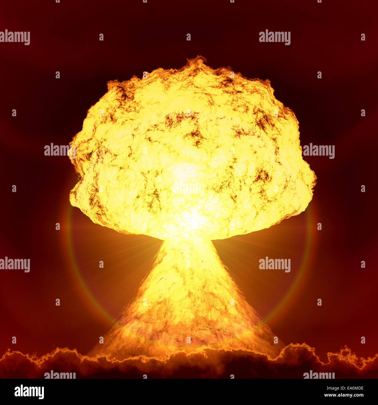 Bomba nucleare esplosione Foto Stock