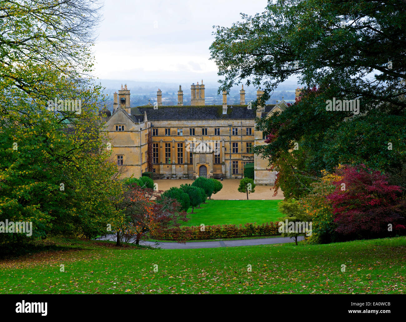 Batsford Hall e arboreto, vicino a Moreton-in-Marsh, Gloucestershire, England Regno Unito Foto Stock