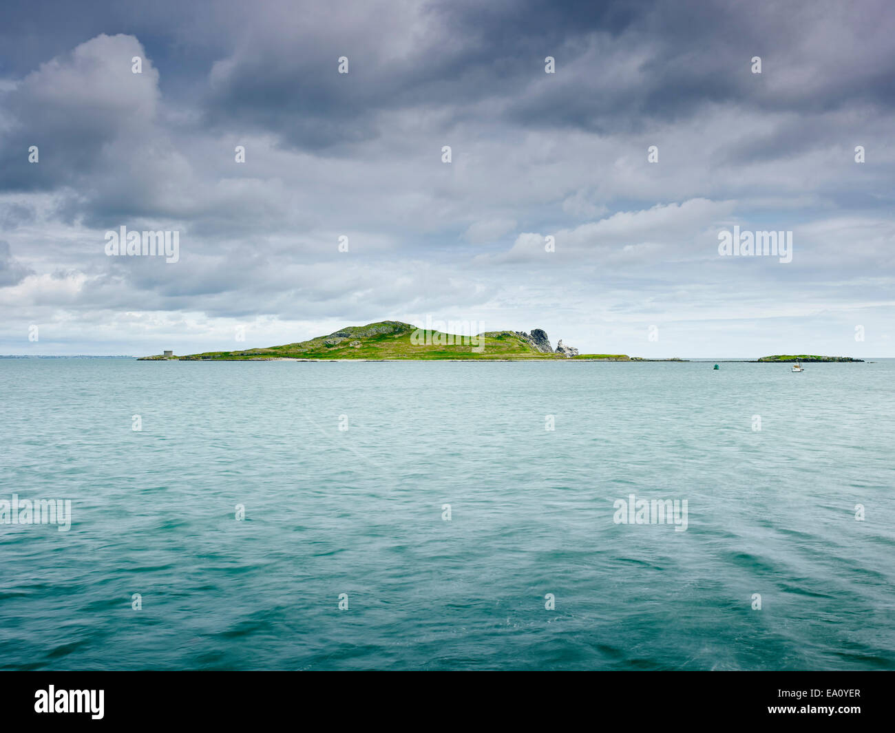 Vista di irlandesi occhio, la baia di Dublino, Howth, Repubblica di Irlanda Foto Stock