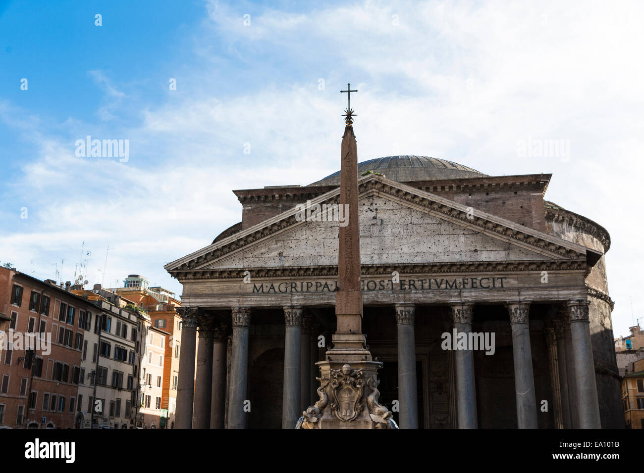 Il Pantheon a Roma Italia Foto Stock