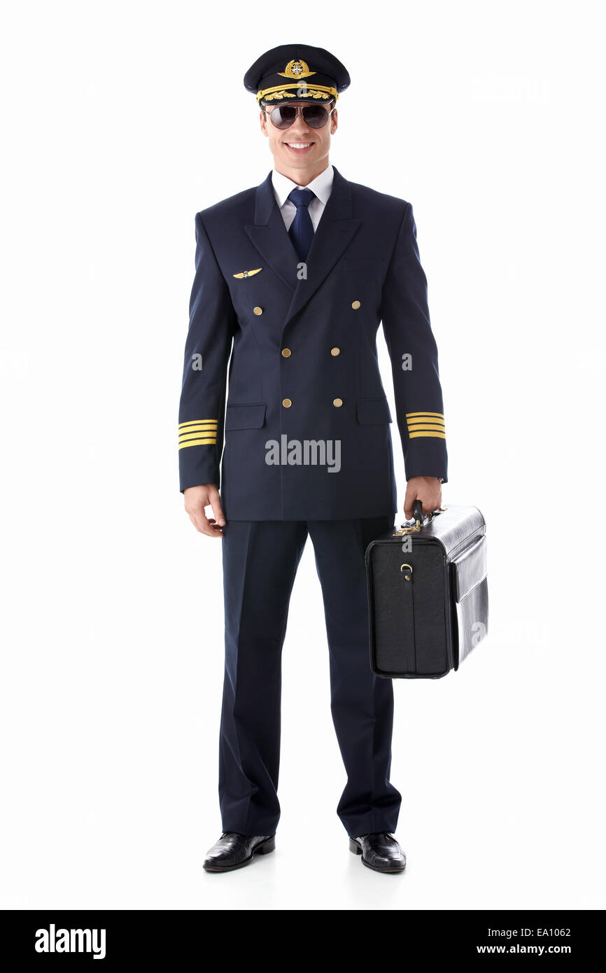 Un uomo in uniforme Foto Stock