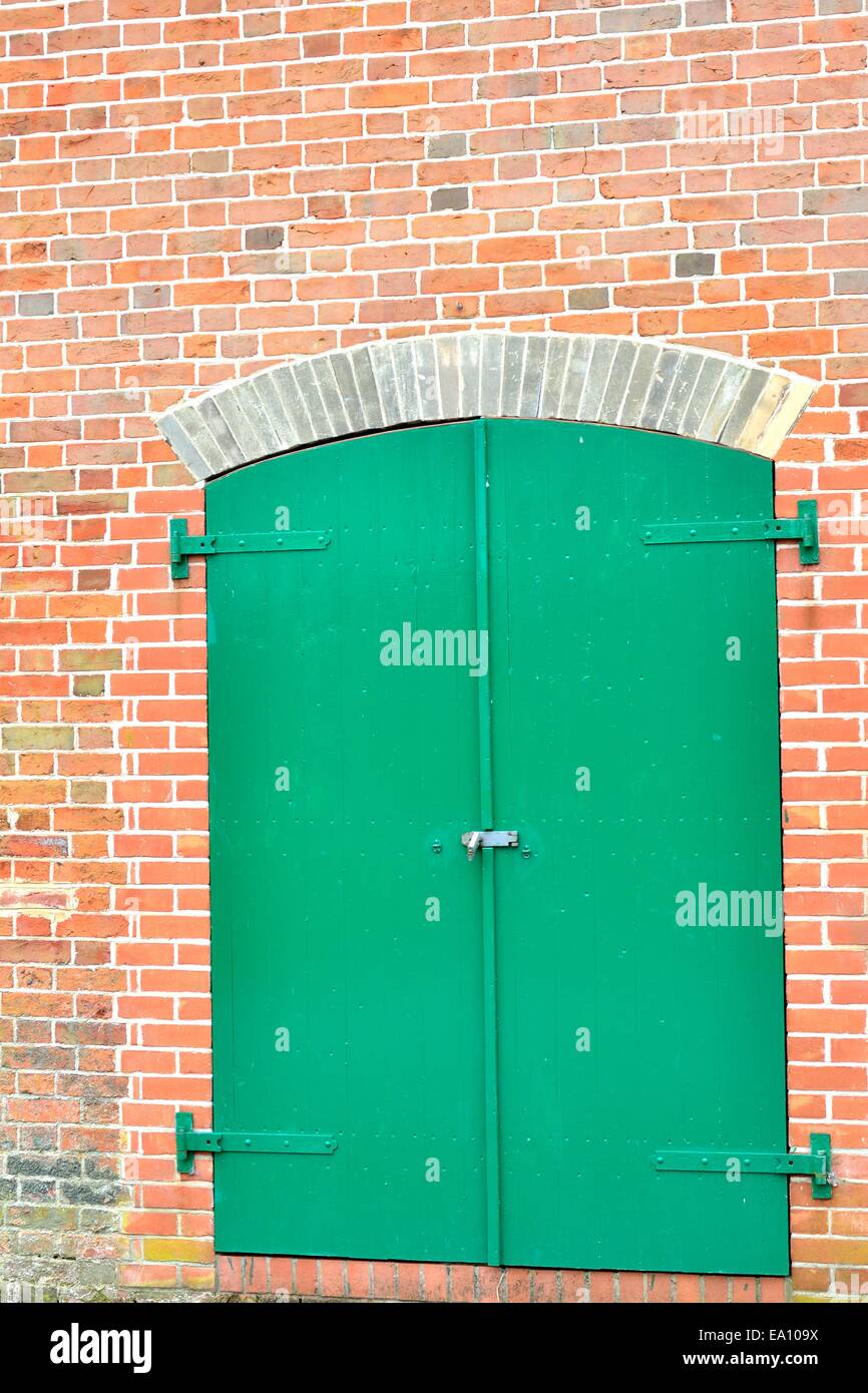 Bloccata la porta verde Foto Stock