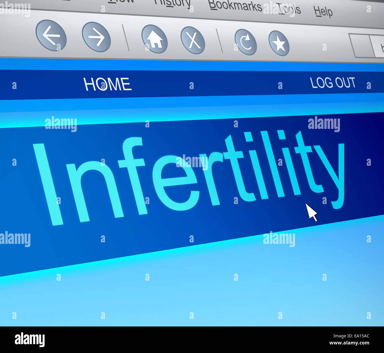 Concetto di infertilità. Foto Stock