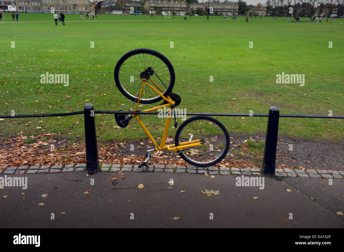 Biciclette a Cambridge, Inghilterra, Regno Unito. Ott 2014 Foto Stock