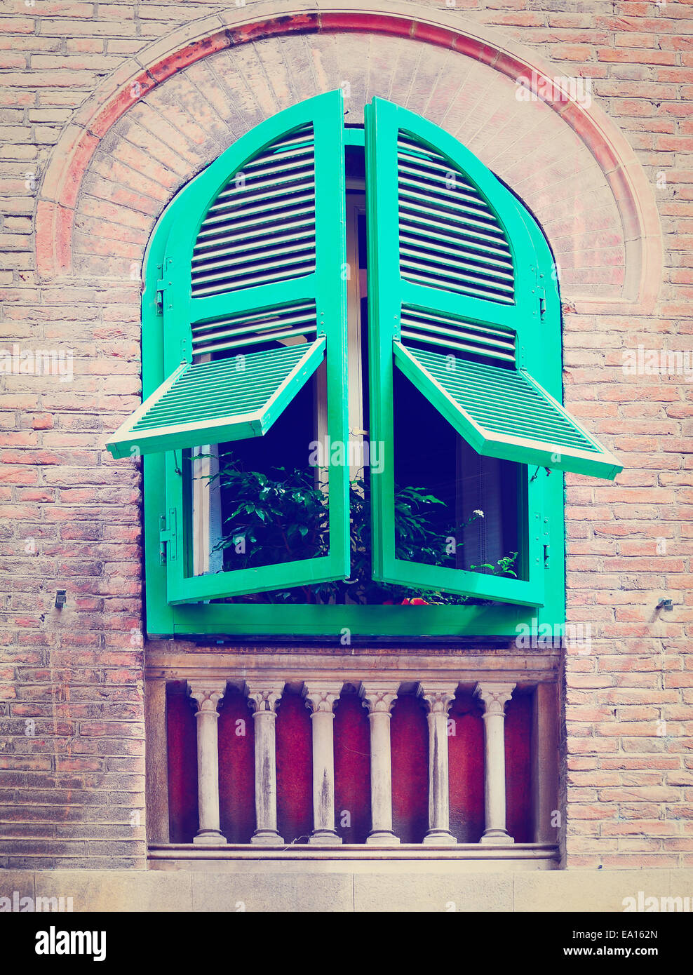 Finestra italiana Foto Stock