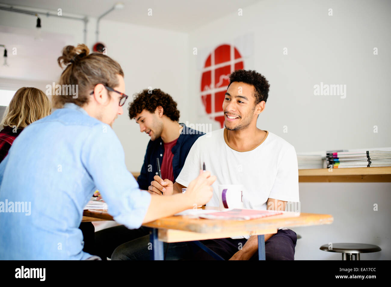 Graphic Designer il brainstorming Foto Stock