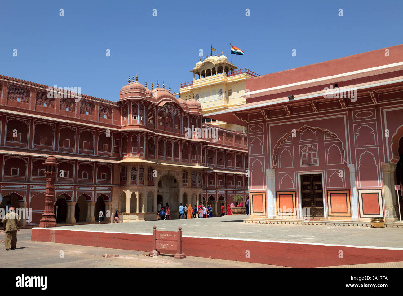 Palazzo comunale di Jai Singh II. Foto Stock
