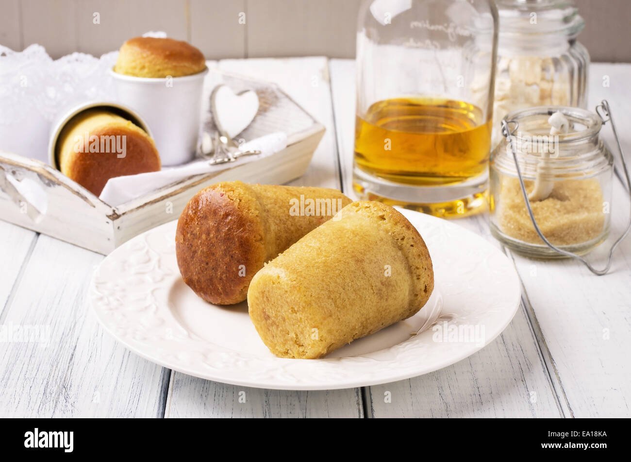 Rhum babà dessert Foto Stock