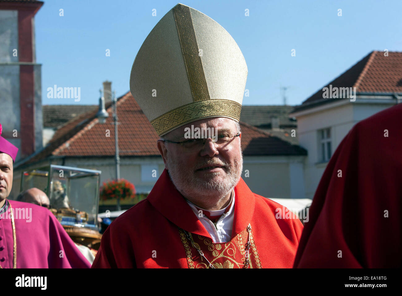 Reinhard Marx è un tedesco il Cardinale della Chiesa Cattolica Romana. Egli serve come il Cardinale Arcivescovo di Monaco e Frisinga Foto Stock
