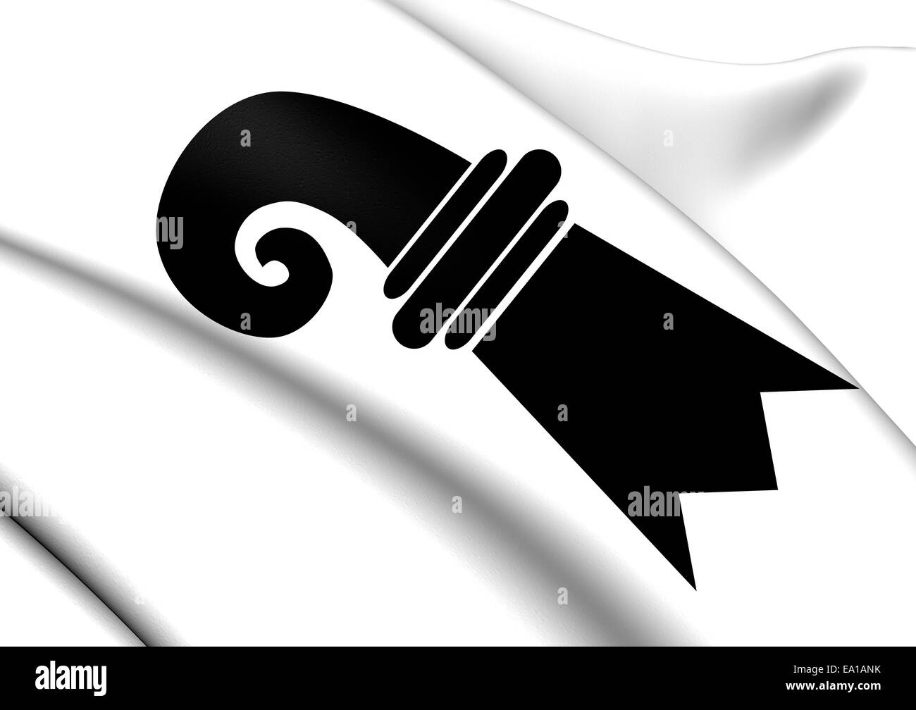 Bandiera di Basilea Foto Stock