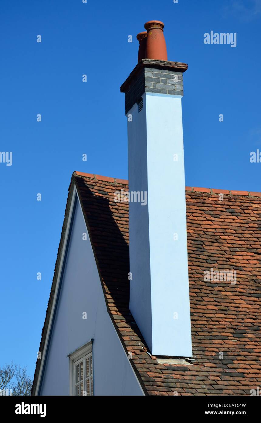 Tall Blue Chimney Foto Stock