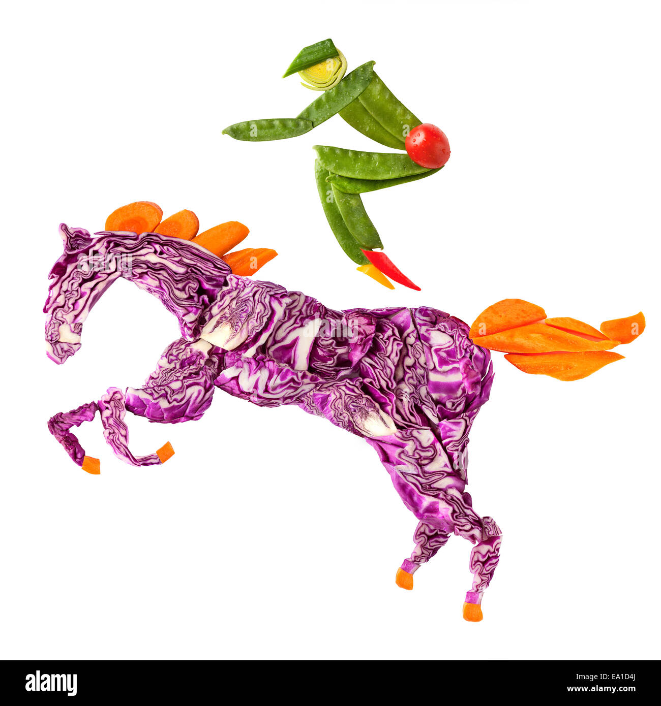 Cavaliere del cavallo. Foto Stock