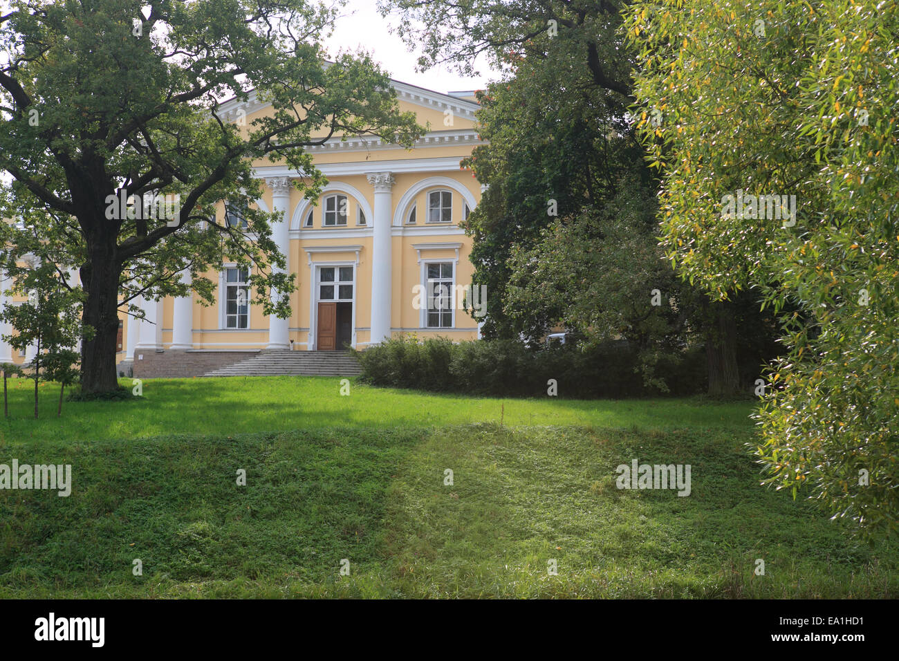 Il Alexander Palace è un ex residenza imperiale a Carskoe Selo. Foto Stock