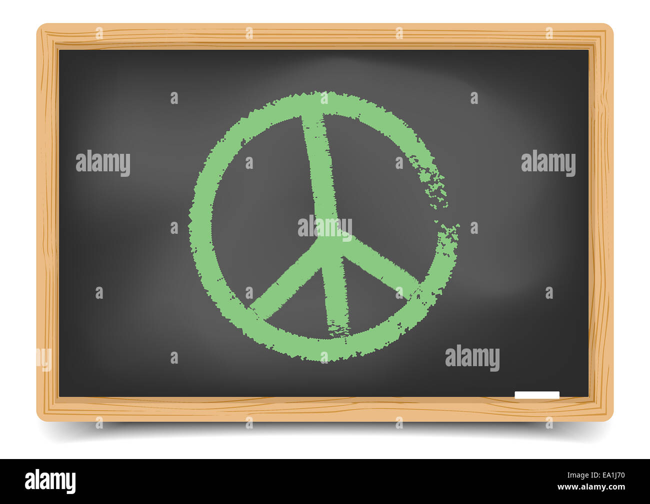 Blackboard simbolo di pace Foto Stock