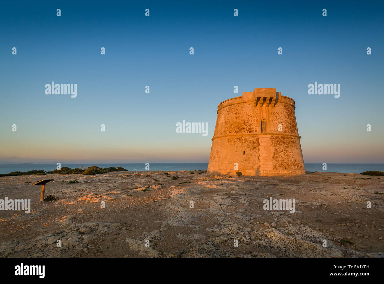 Formentera antica torre Foto Stock