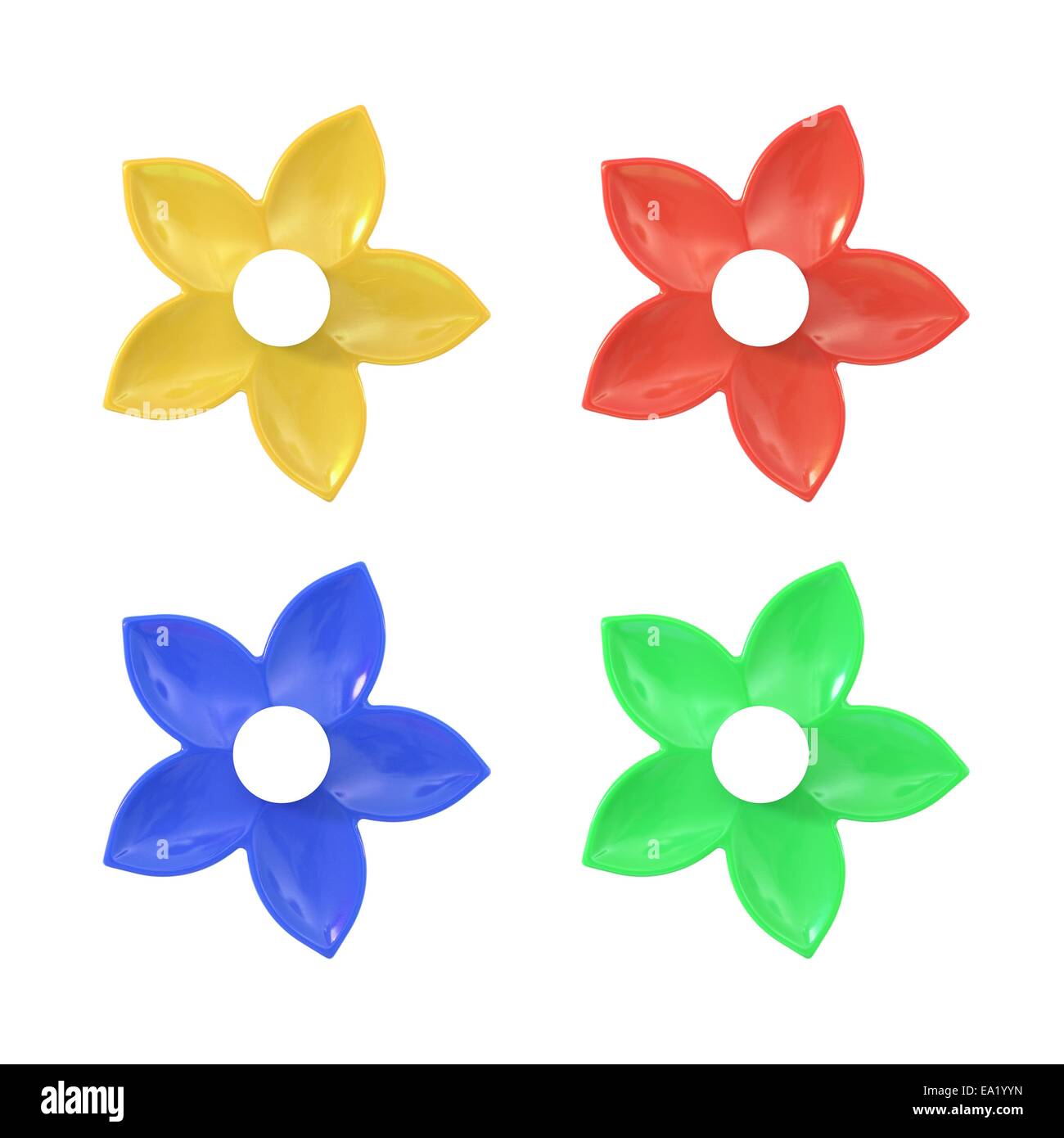 Ceramica decorazioni di fiori Foto Stock