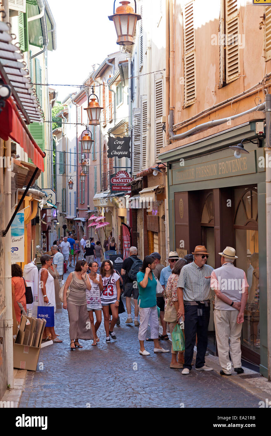 Città vecchia, Antibes, Cote d'Azur, in Francia Foto Stock