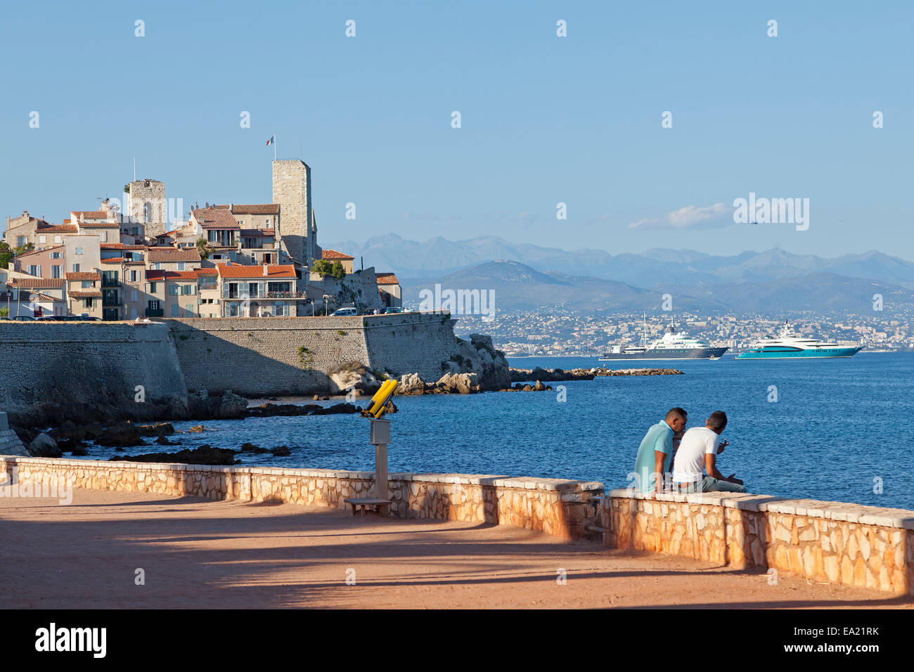 Città vecchia, Antibes, Cote d'Azur, in Francia Foto Stock