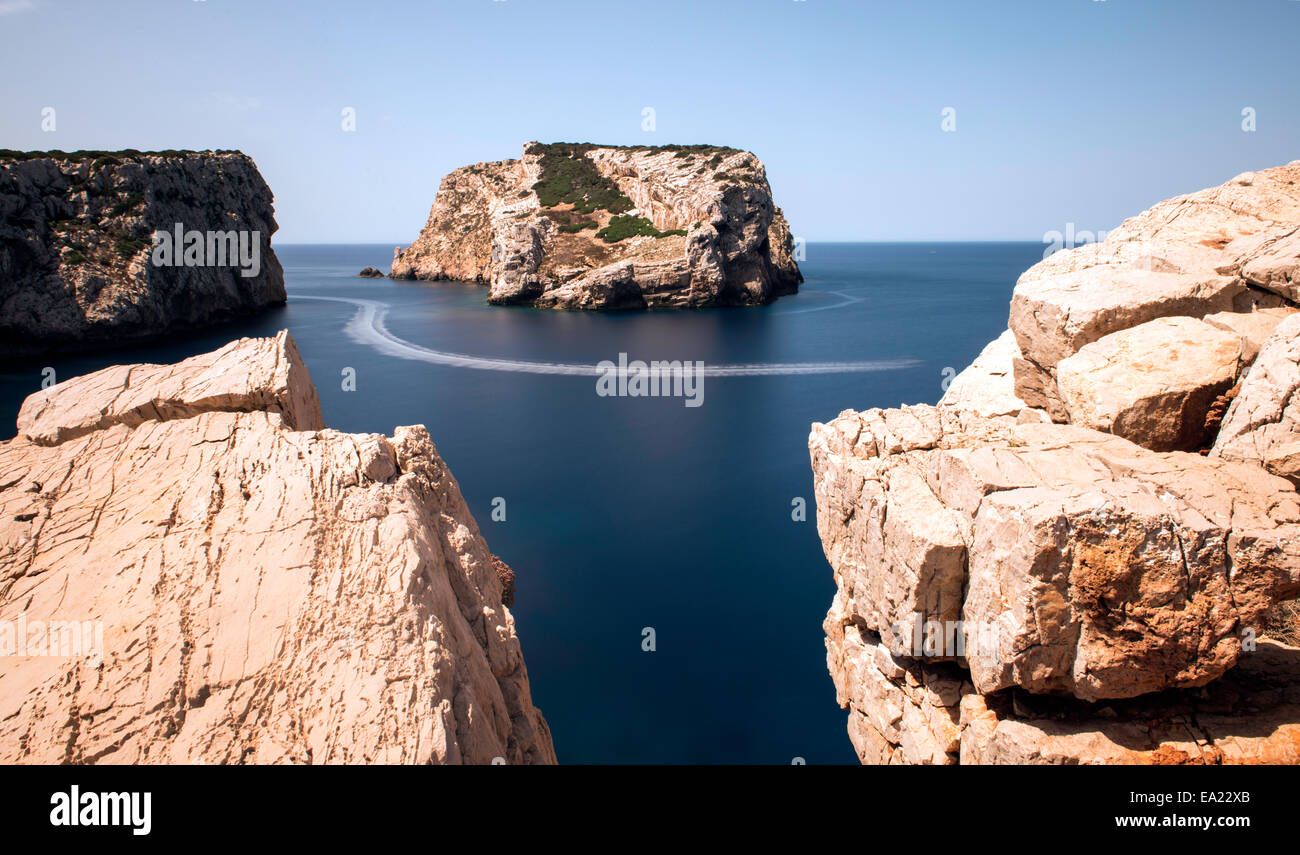 Isola Piana (Isola Piana) Porto Conte Parco Regionale Alghero Sardegna Italia Foto Stock