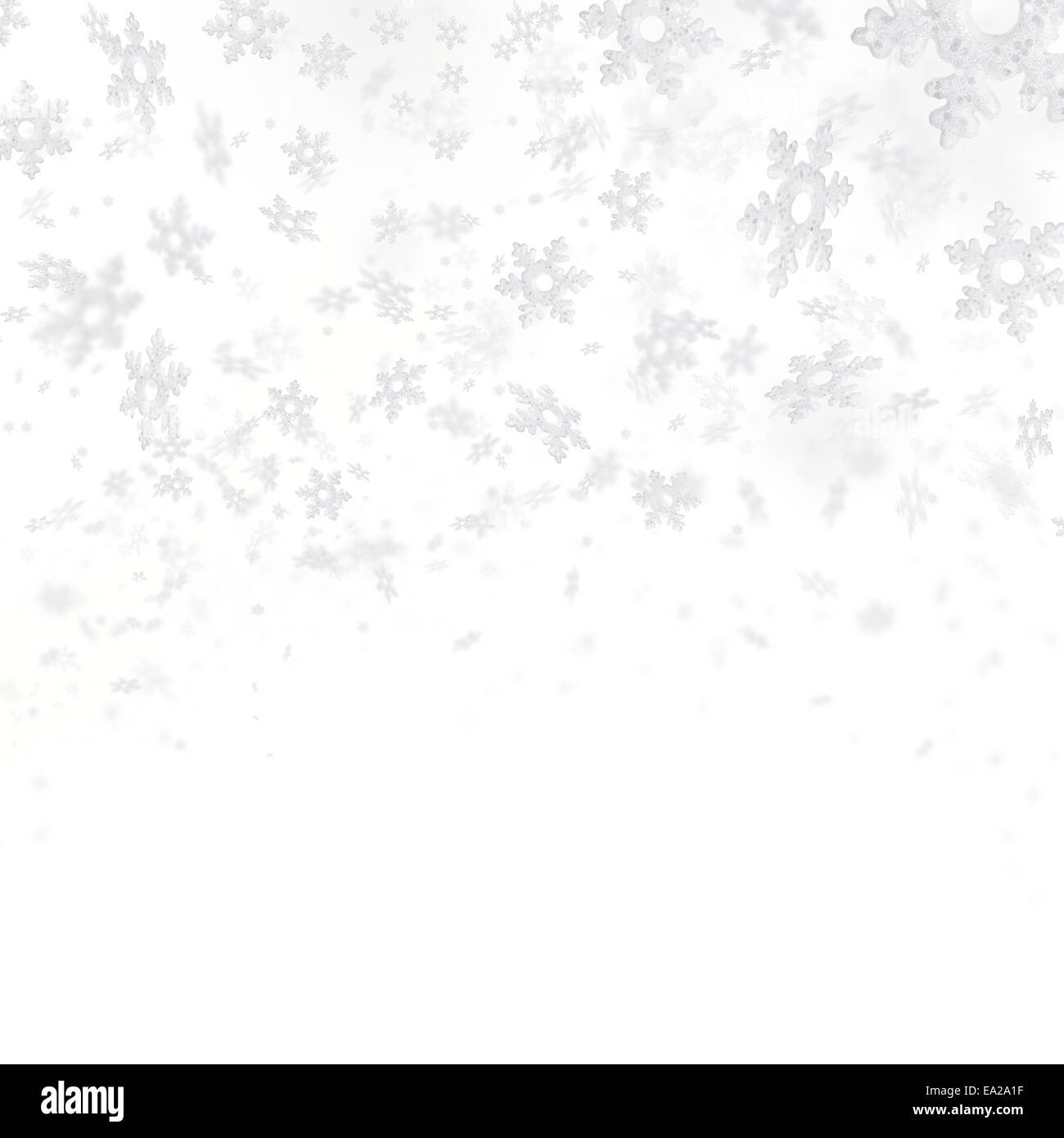Abstract sfondo con battenti di fiocchi di neve Foto Stock