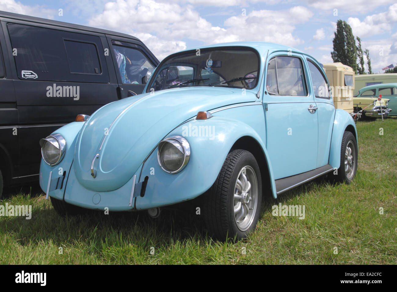 Volkswagen Beatle a White Waltham retrò Festival 2014 Foto Stock