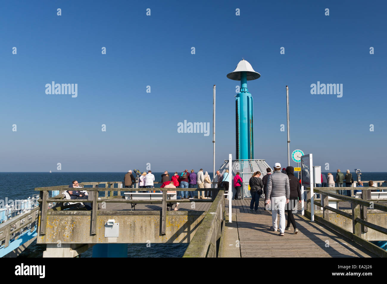 Rügen - campana subacquea presso il mar baltico resort Molo di Sellin - Meclemburgo-Pomerania Occidentale, Germania, Europa Foto Stock