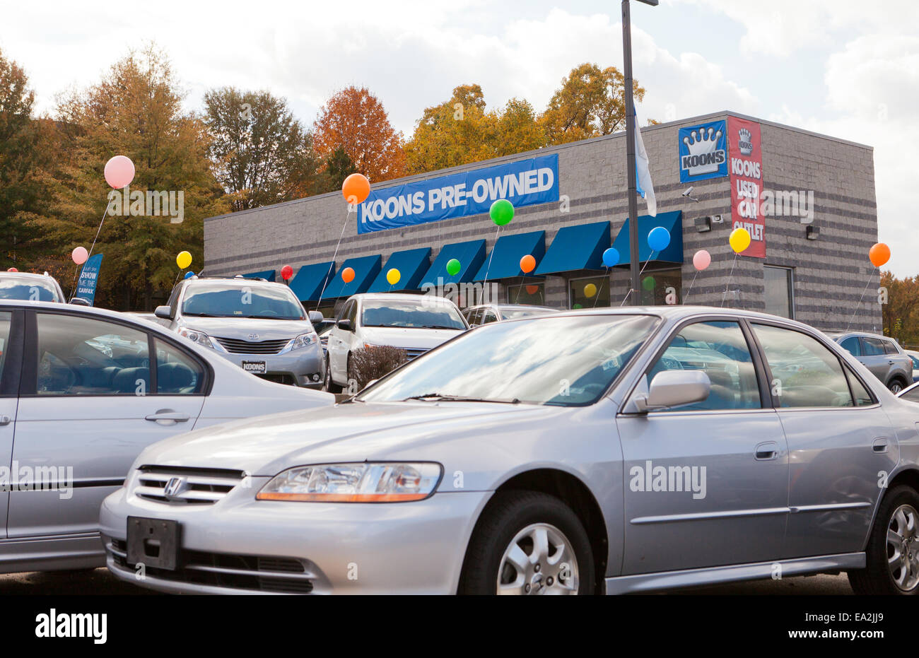 Pre-owned vendite di auto molto - USA Foto Stock