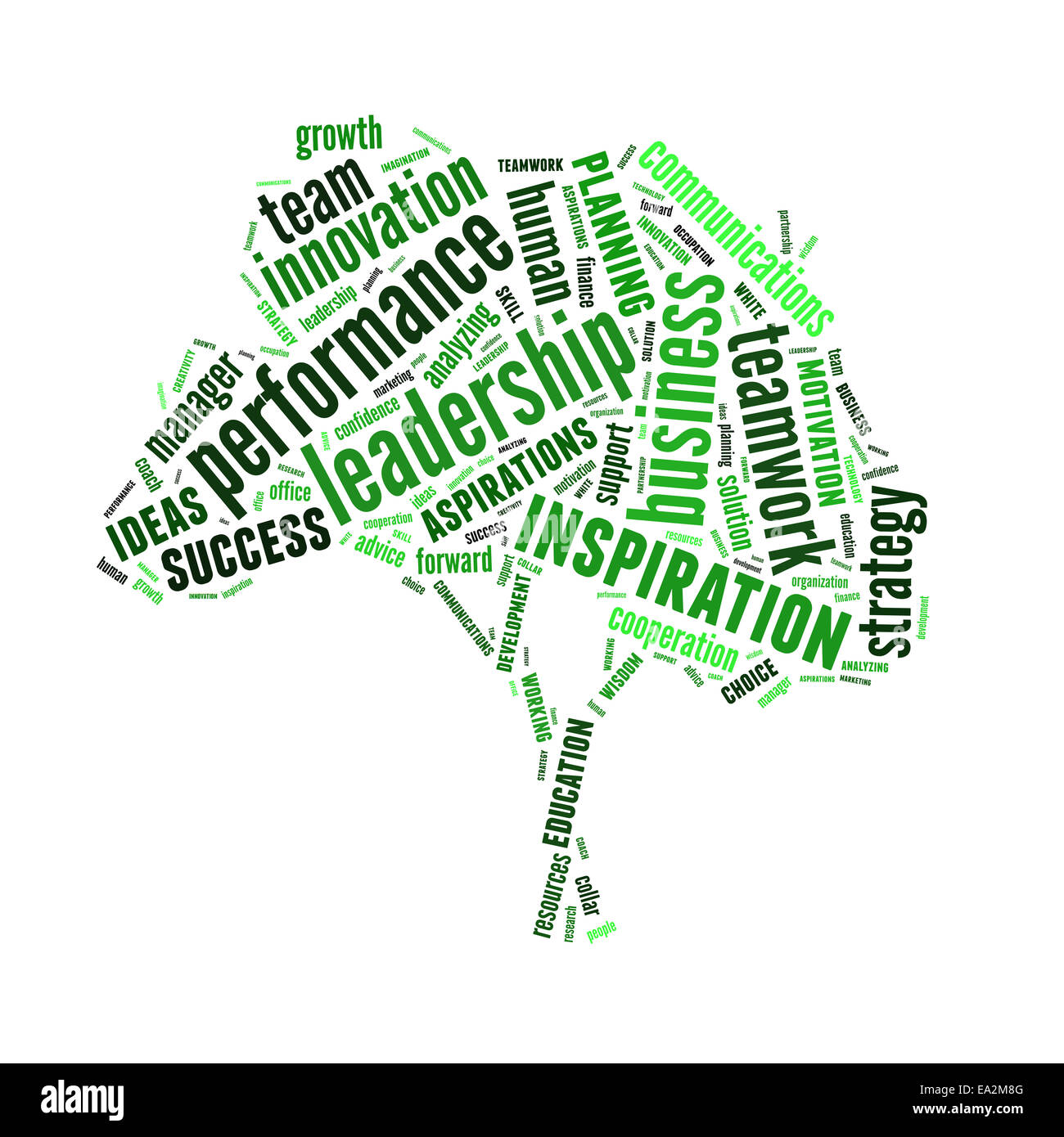 Testo concettuale parola cloud o tagcloud isolati su sfondo bianco, metafora per il business, team, il lavoro di squadra, gestione Foto Stock