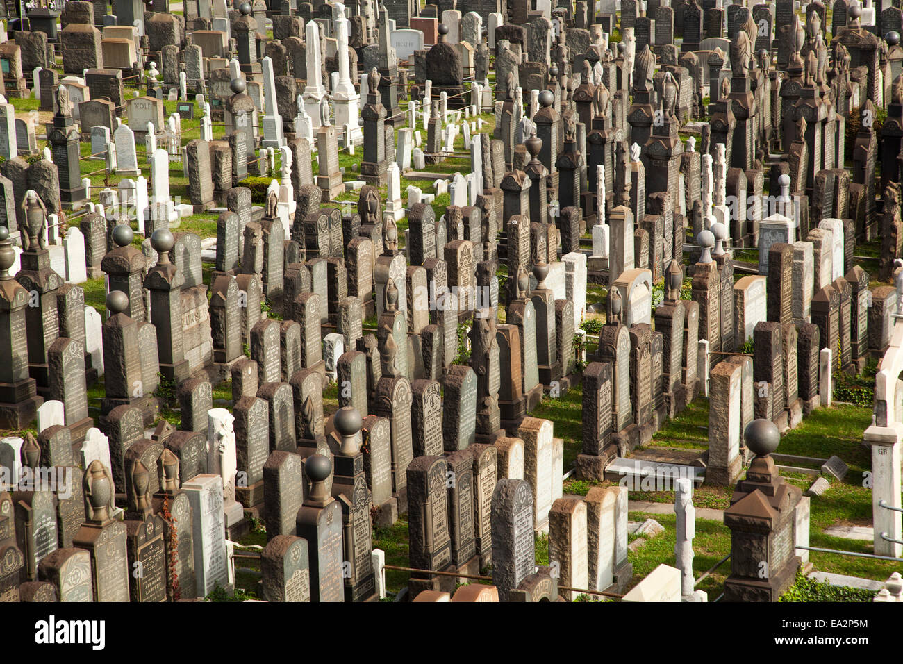 Cimitero di Washington, Brooklyn, New York, Stati Uniti d'America Foto Stock