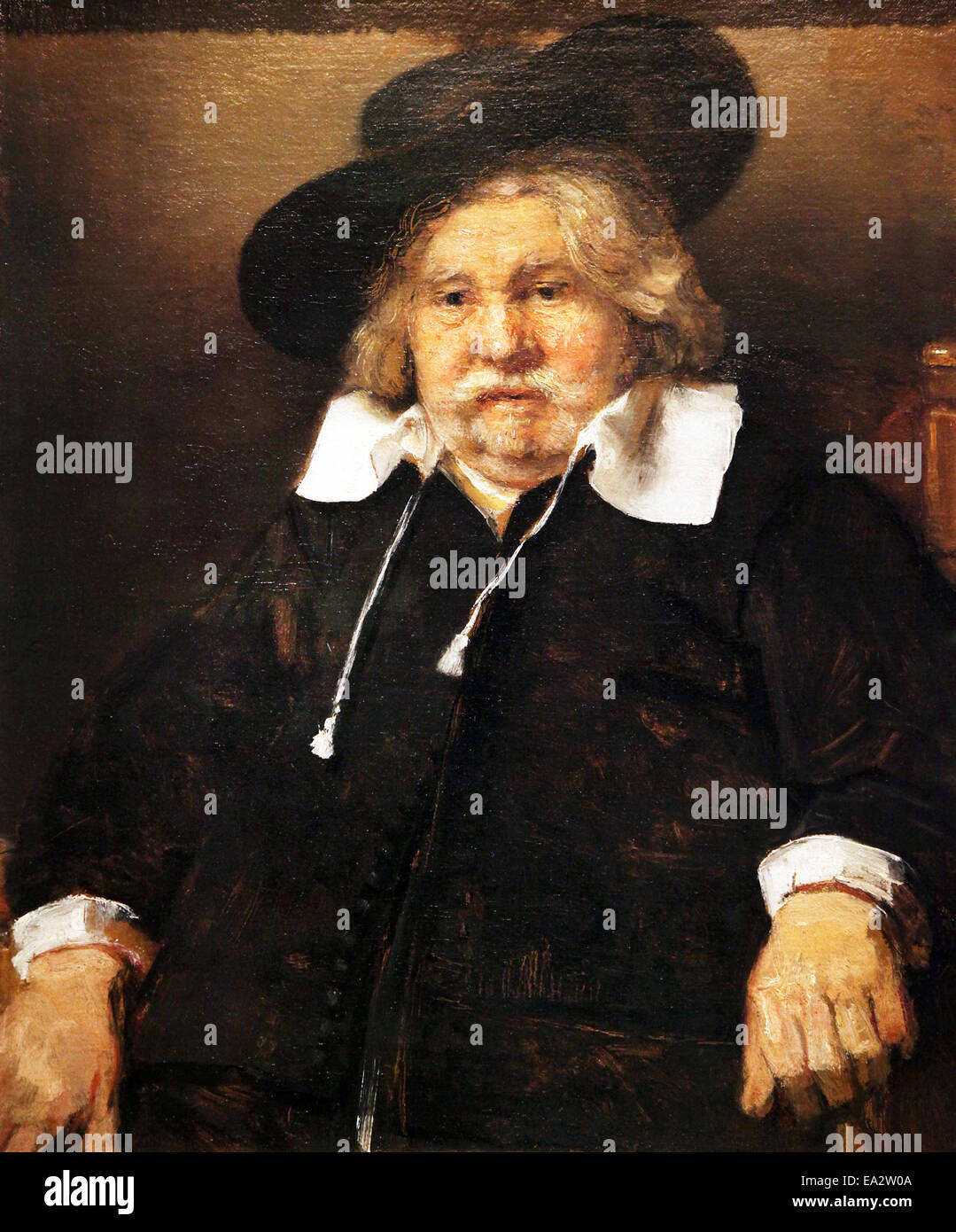 Ritratto di un anziano (1667) di Rembrandt van Rijn 1606-1669. Foto Stock