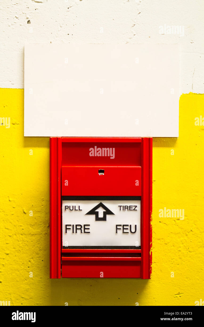 Allarme antincendio Foto Stock