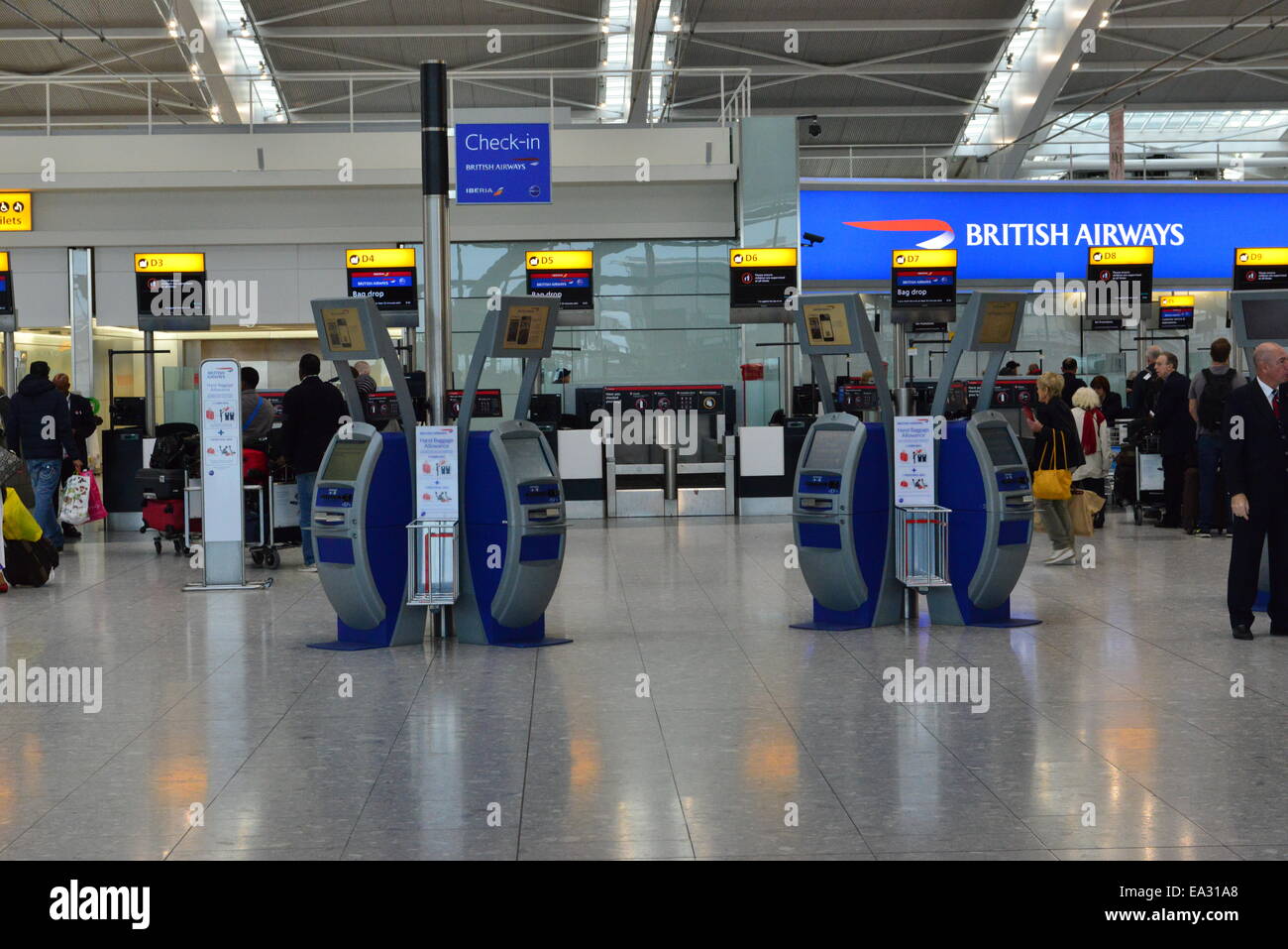 British Airways morsetto 5 a Heathrow. Foto Stock