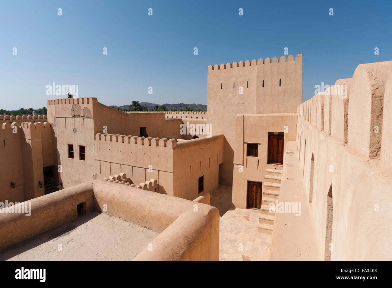 Nizwa Fort, Oman, Medio Oriente Foto Stock