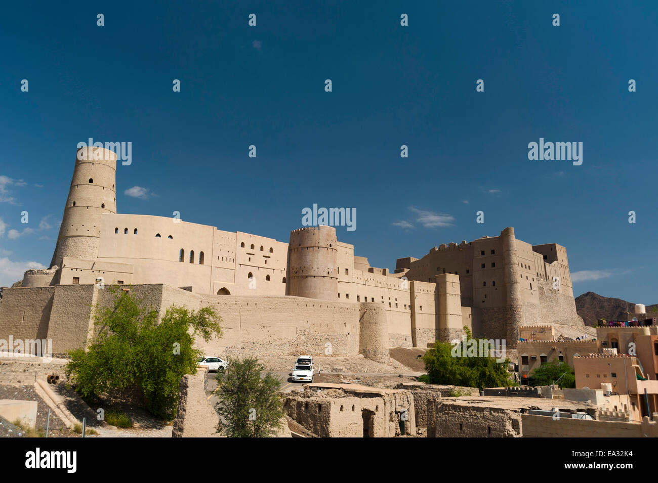 Bahla Fort, Sito Patrimonio Mondiale dell'UNESCO, Oman, Medio Oriente Foto Stock
