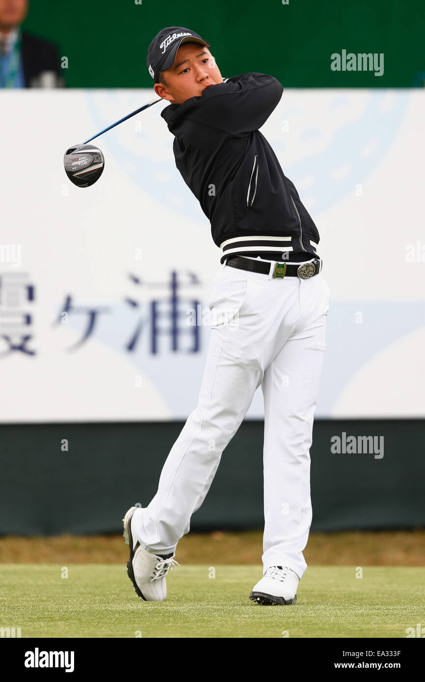Chiba, Giappone. 6 Nov, 2014. Keita Suzuki Golf : HEIWA PGM CAMPIONATO Kasumigaura nel primo round a Miho Golf Club a Chiba, Giappone . © AFLO SPORT/Alamy Live News Foto Stock
