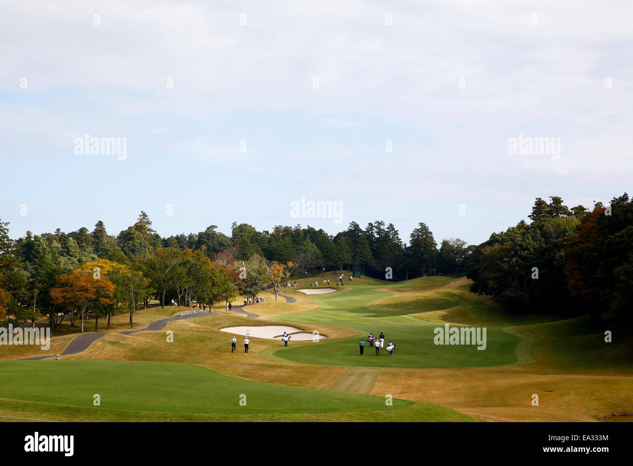 Chiba, Giappone. 6 Nov, 2014. Vista generale Golf : HEIWA PGM CAMPIONATO Kasumigaura nel primo round a Miho Golf Club a Chiba, Giappone . © AFLO SPORT/Alamy Live News Foto Stock