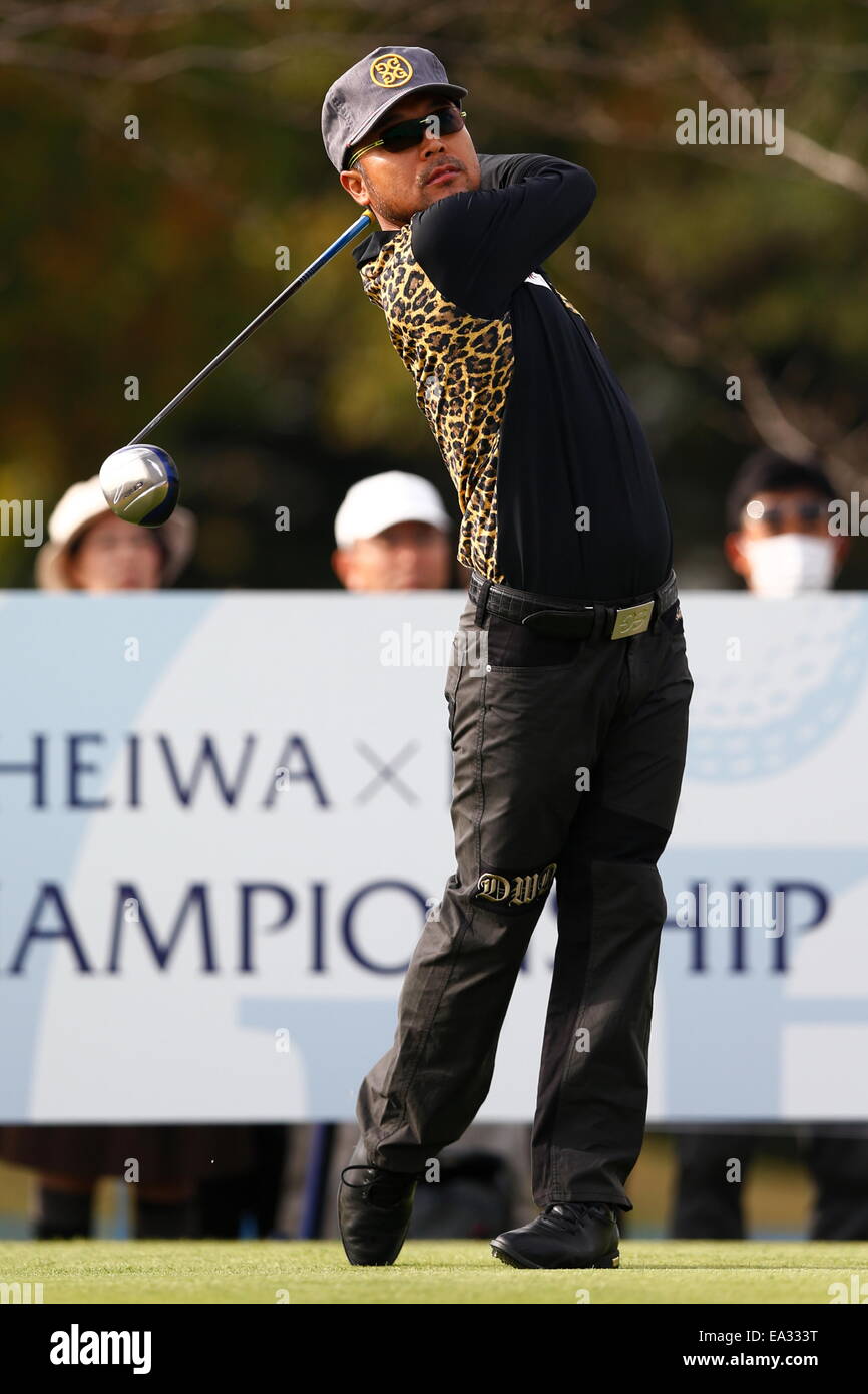 Chiba, Giappone. 6 Nov, 2014. Shingo Katayama Golf : HEIWA PGM CAMPIONATO Kasumigaura nel primo round a Miho Golf Club a Chiba, Giappone . © AFLO SPORT/Alamy Live News Foto Stock