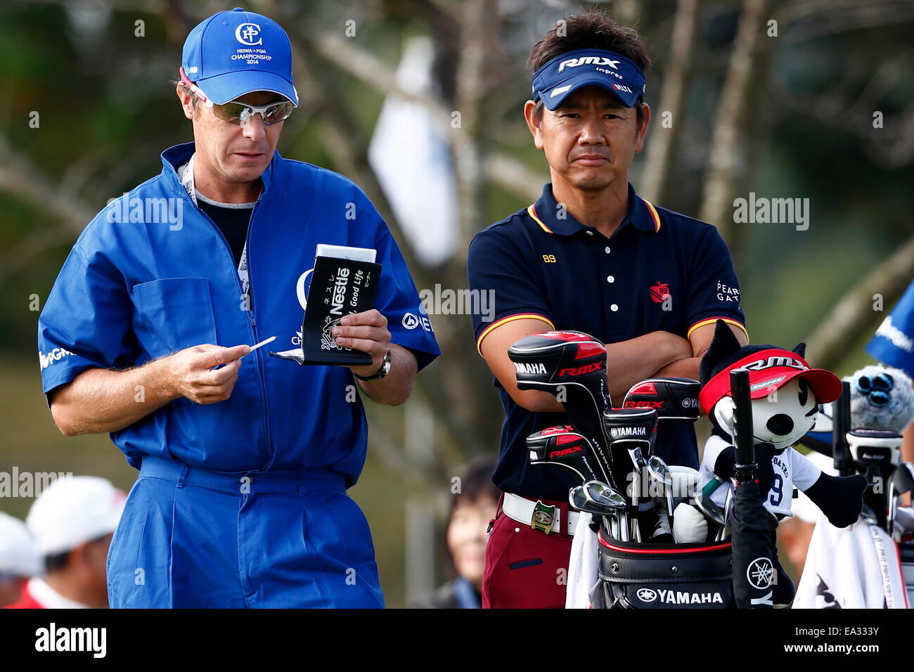 Chiba, Giappone. 6 Nov, 2014. Hiroyuki Fujita Golf : HEIWA PGM CAMPIONATO Kasumigaura nel primo round a Miho Golf Club a Chiba, Giappone . © AFLO SPORT/Alamy Live News Foto Stock