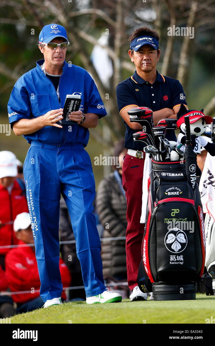 Chiba, Giappone. 6 Nov, 2014. Hiroyuki Fujita Golf : HEIWA PGM CAMPIONATO Kasumigaura nel primo round a Miho Golf Club a Chiba, Giappone . © AFLO SPORT/Alamy Live News Foto Stock