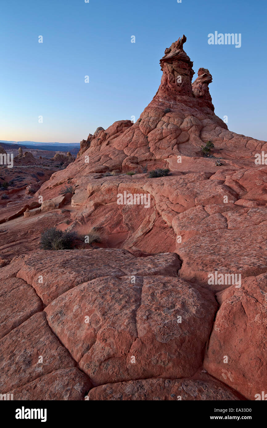 Formazione di arenaria, Coyote Buttes deserto Vermiglio scogliere monumento nazionale, Arizona, Stati Uniti d'America Foto Stock